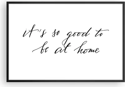 Produktbild von Gerahmtes Poster - Schwarzer Rahmen - Motto Glück Haus - 91,5x61 cm - Wand Bild - Wanddeko - Wandbilder - Kunstposter - Wandposter - Bilderrahmen - Bilder - Kunstdruck Wanddekoration - P2BAA91x61-4386
