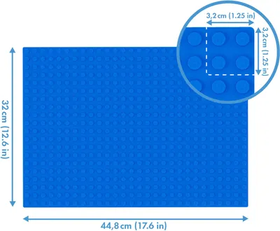 Produktbild von Hubelino 560er Grundplatte blau