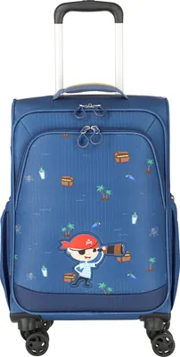 Produktbild von Travelite Kinderkoffer mit 4 Rollen für Mini-Weltentdecker, Handgepäck Kindertrolley MINIMOVER aus recyceltem Polyester, 55 cm, 2,0 kg