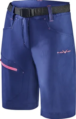 Produktbild von BLACK CREVICE - kurze Damen Wander- & Trekkinghose - Shorts - Outdoor Hose | Farbe: Navy/Pink | Größe: 38