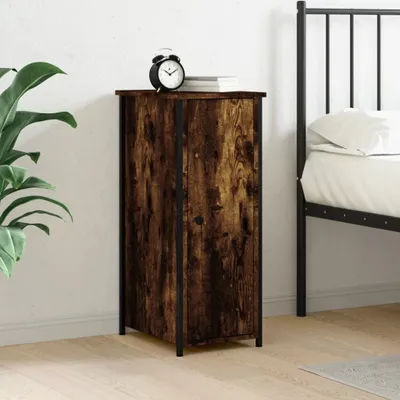 Obrázek produktu pro vidaXL Noční stolek Smoked Oak 32x42x80 cm výrobek ze dřeva