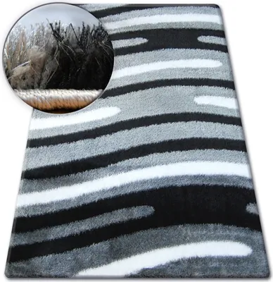 Produktbild von Teppich SHAGGY VERONA B057 grau Grau 80x150 cm