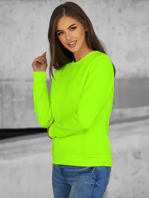 Zdjęcie produktu dla Ozonee Bluza damska Ciruela neonowa zieleń S