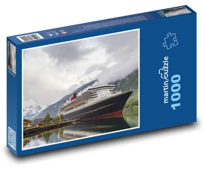 Obrázok produktu pre Puzzle 1000 Zaoceánska loď v prístave - martinpuzzle