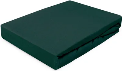 A folded fitted sheet on a white background.