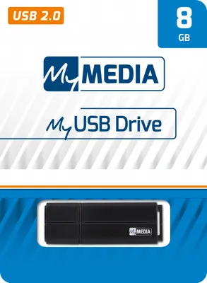 Produktbild von MyMedia USB-Flash-Laufwerk 8 GB Schwarz USB 2.0 Typ A Modell 69260