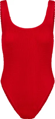 Produktbild von Moda Minx Badeanzug Scrunch im schlichten Design Red XL