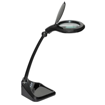 Produktbild von MAUL Lupenleuchte MAULiris LED 6.500 K dimmbar Standfuß schwarz