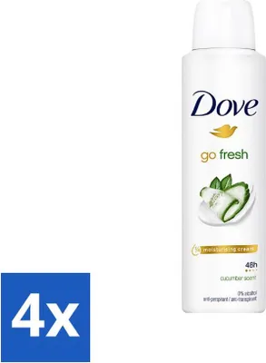 Produktbild von Dove Go Fresh - Deospray - Gurke - 150 ml - Vorteilspack - 4 Stücke