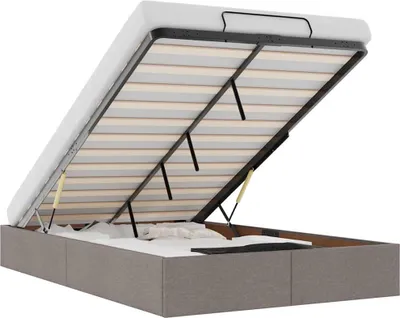 Obrázok produktu pre vidaXL Osmanská posteľ bez matraca Taupe 120x190 cm látka