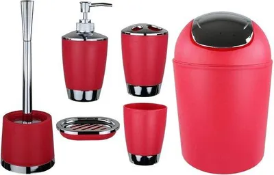 Produktbild von Famanu Badset 6-teilig - Praktische Badezimmeraccessoires