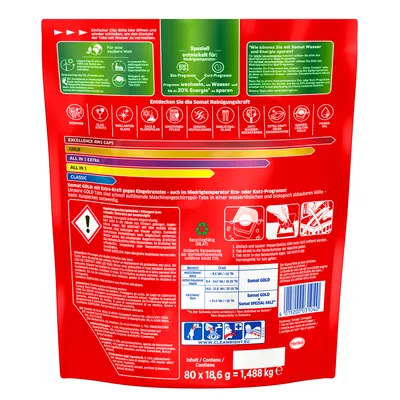 Produktbild von Somat Tabs 12 Gold mit Tiefenreinigung Sparpack 80 Stück 1 Pack