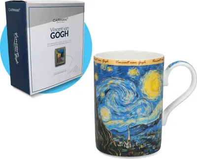Produktbild von Carmani - Die Sternennacht Becher - Tassen und Becher - Kaffeetassen mit Henkel - Geschenkidee - 350ml