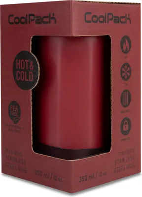 Obrázek produktu pro Kubek termiczny 350ml Coolpack Coffee Mug Tom Burgundy