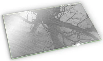 Produktbild von Unterlage für Kerzen Minimalistisch Glas Gummifüße - 52x30 cm - Metallbeschaffenheitshintergrund