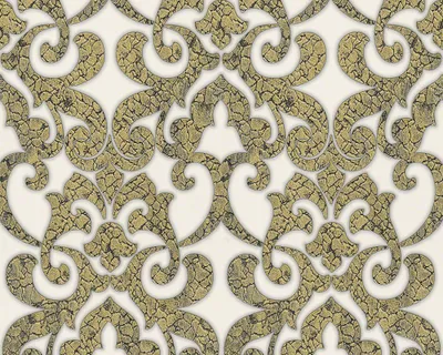 Produktbild von A.S. Création Satintapete Hermitage 9, reinweiß, granitgrau, goldfarben, metallic, 10,05 m x 0,53 m, 943424, 94342-4