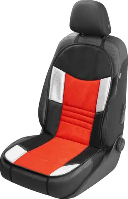 Immagine prodotto di WALSER cuscino sedile auto Hunt, cuscino sedile auto, protezione universale sedile auto, cuscino sedile auto sedili anteriori, cuscinetto sedile auto rosso/nero