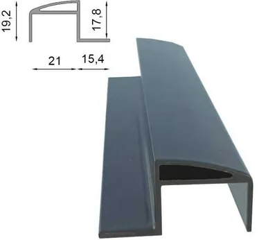 Produktbild von Renoplast Aluminium Traufprofil W20 Belüftungsboden, Abschlussprofil, Graphit