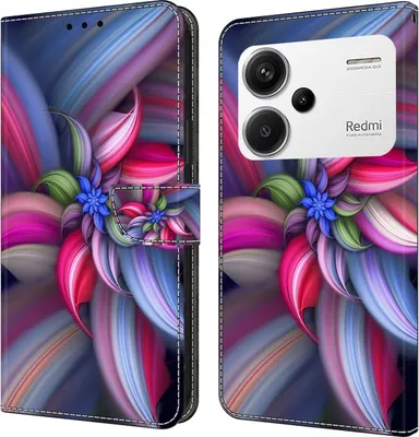 Produktbild von Für Xiaomi Redmi Note 13 Pro Plus Kunst-Leder Book Handy Tasche Motiv 15 Hülle Etuis Schutz