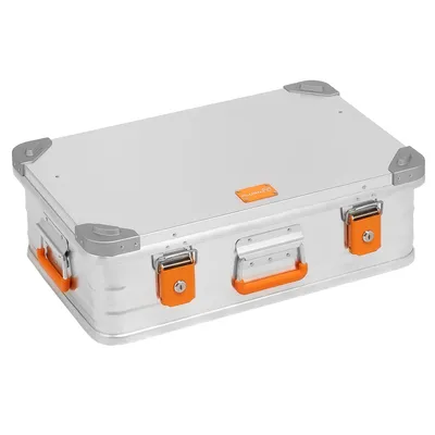 Produktbild von Alubox Premium Alukiste 39 Liter mit Druckguss Stapelecken - 39 Liter