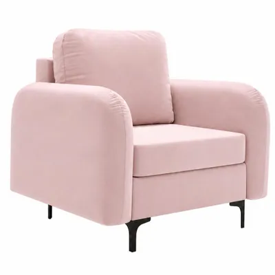 Produktbild von ANMIL Sessel VENTO in Rosa Stoff Magig Velvet 92 x 96 x 94 cm Moderner Polstersessel mit hohem Sitzkomfort