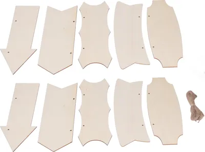 Zdjęcie produktu dla 10szt Drewniane strzałki Dekoracja ścienna DIY Wisząca strzałka Drewniany znak do dekoracji świątecznych Dekoracja ślubna Tagi prezentów