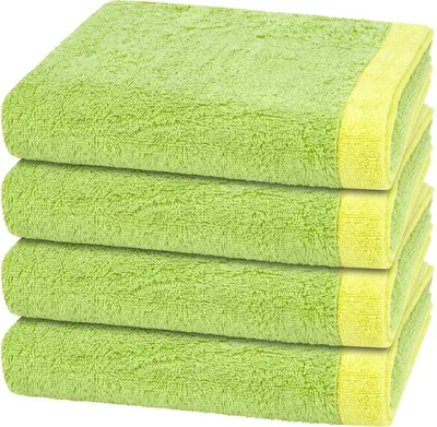 Produktbild von Cawö Lifestyle Splash 4 X Handtuch im Set Extraflauschig und saugstark, Modernes Doubleface-Design, Pflegeleicht und formstabil