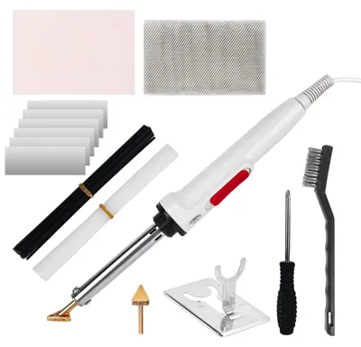 Image de Fer à souder en plastique de 100W, kit comprenant 20 baguettes de soudure et une pointe de soudure
