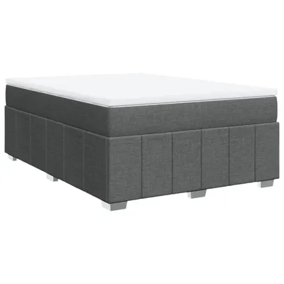 Produktbild von vidaXL Boxspringbett mit Matratze Dunkelgrau 160x200 cm Stoff