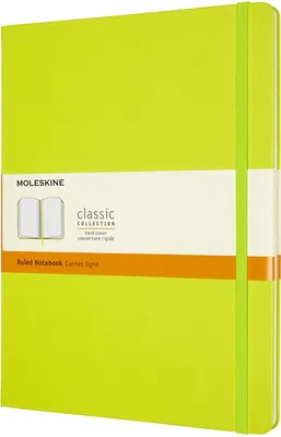 Produktbild von Moleskine Notizbuch XL, Liniert, Fester Einband, Limetten Grün