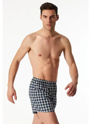 Image de Schiesser lot de 2 boxers en Coton bleu pour homme