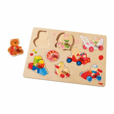 Produktbild von Haba Holzpuzzle Mein erstes Spielzeug - buntes, lehrreiches Kleinkindspielzeug
