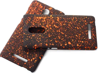 Produktbild von Handy Hülle Schutz Case Bumper Schale für Xiaomi Redmi Note 3 3D Sterne Orange