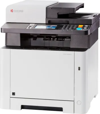 Zdjęcie produktu dla KYOCERA ECOSYS M5526cdn, Laser, Drukowanie w kolorze, 1200 x 1200 DPI, A4, Bezpośrednie drukowanie, Czarny, Biały