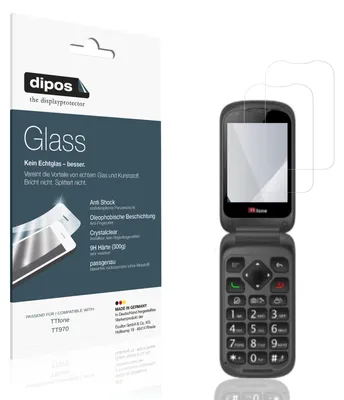 Image de 2x Protection ecrán pour TTfone TT970 Verre souple Film Protecteur 9H dipos