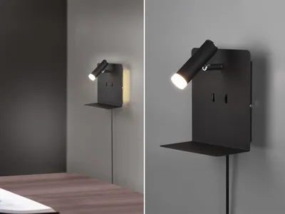 Produktbild von LED Wandleuchte ELEMENT Schwarz