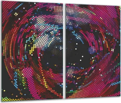 Produktbild von Herdabdeckplatten Glaskeramikkochfeld-Abdeckung Spritzschutz Glas 60x52cm Mosaik