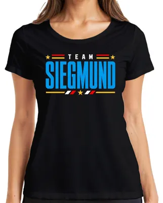 Produktbild von Team Siegmund Heimat Stolz Patriotismus Statement Sarkasmus Rechts Damen T-Shirt, Schwarz, L