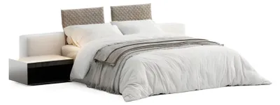 Produktbild von Design Polsterbett Ehebett Doppelbett Bett Bettgestell Schlafzimmer Möbel Hotel
