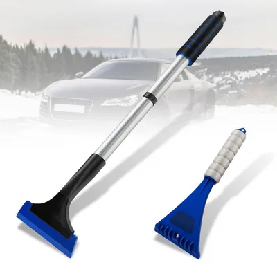 Produktbild von 2er Set Eiskratzer Auto, Skalierbar mit Softgriff, 42 cm Länge