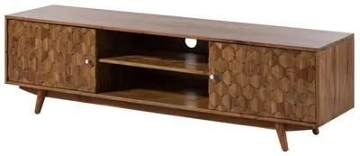 Immagine prodotto di MASSIVMOEBEL24 | MOSAYK #111 mobile TV in legno di acacia laccato / natur 170x42x48