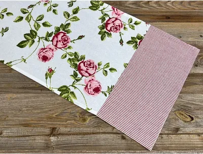 Produktbild von Tischläufer DORRIT Rosen Motiv, aus 100 % Baumwolle, in 40x100 cm