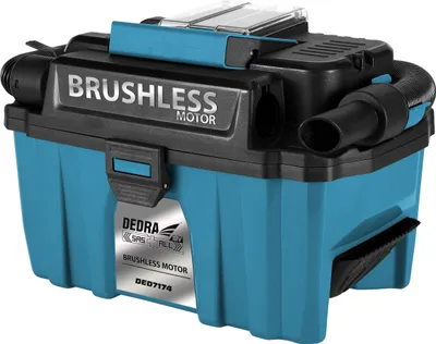 Obrázek produktu pro DEDRA vysavač aku 18V, 10l, bezuhlíkový motor, 18V bez baterie, SAS+ALL DED7174