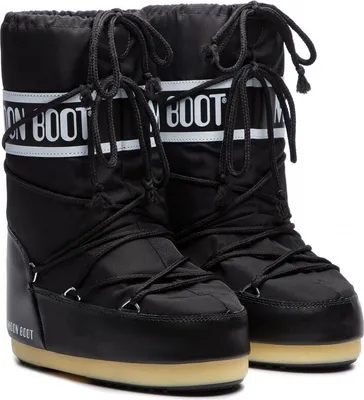 Produktbild von Moon Boot Icon Nylon Stiefel Schwarz EU 31-34 Jungen,Mädchen Schwarz EU 31-34