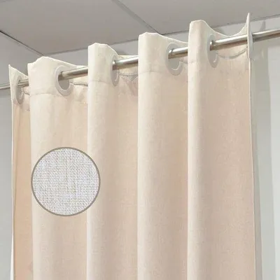 Produktbild von Langes Duschvorhang waterabweisend beige 1Stück