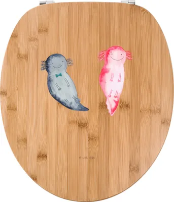 Produktbild von Mr. & Mrs. Panda WC Sitz Axolotl Freundin - Transparent - Geschenk, Liebe, Toilettendeckel, Klodeckel, Klo-Deckel, Paar, klo deckel, Freund, WC-Sitz, Brille