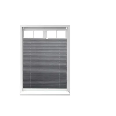 Image de relaxdays 10021311_743 relaxdays Plissee   grau 130,0 cm x 90,0 cm