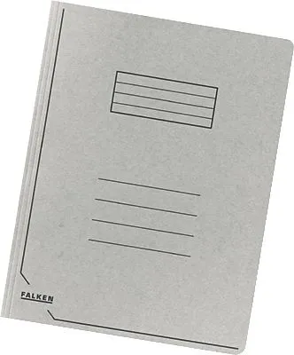 Produktbild von Falken Jurismappe, DIN A4, 3 Klappen, 320g/qm Manila-RC-Karton, Deckel Liniendruck, grau