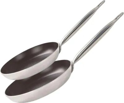 Image de Lot de 2 poêles 24 et 28 cm céramique sans  Bistro Line Elo