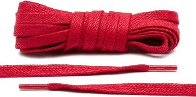Immagine prodotto di Lacci piatti Kicks Don, colore rosso, lunghezza 100 cm, spessore 8 mm